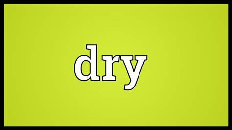 traduzione dry|dry meaning in spanish.